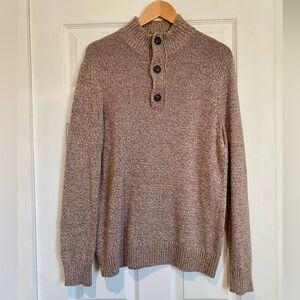 Urban Pipeline Light Heather Brown Mock-neck Turtleneck Sweater Men’s Size M